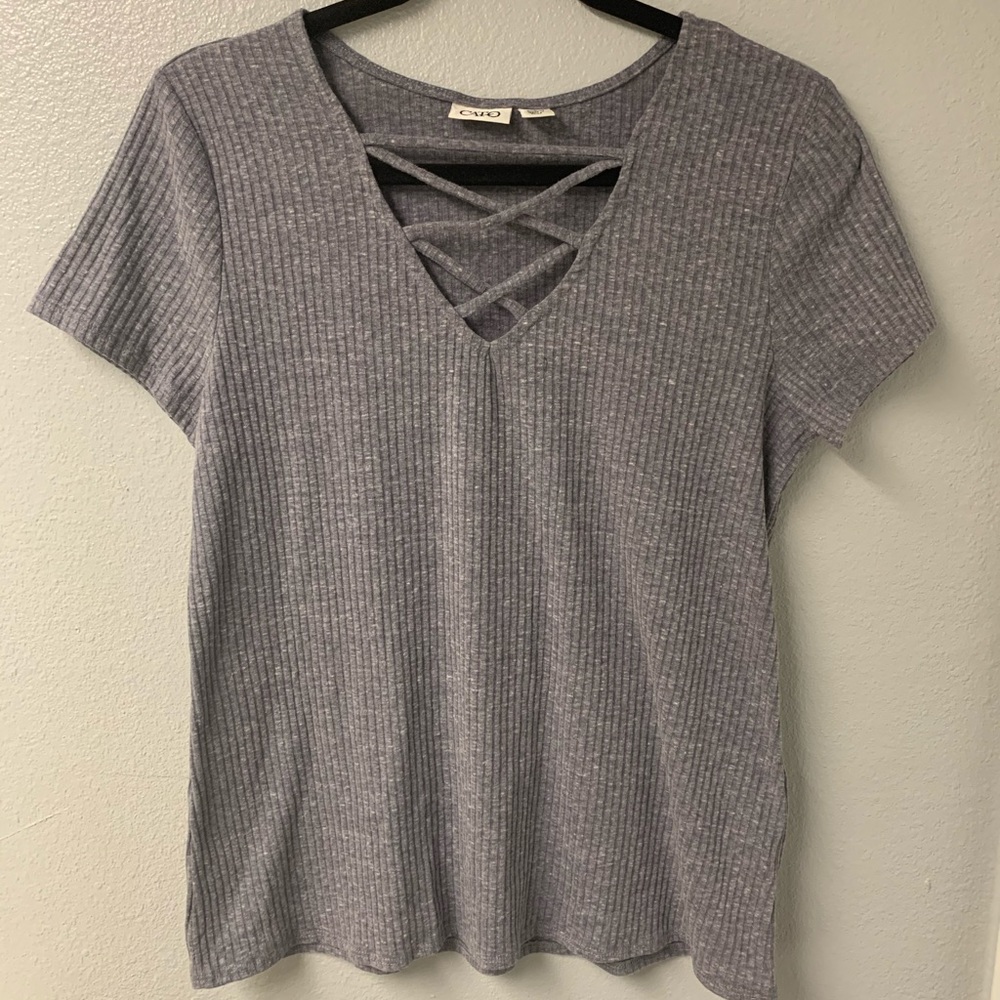 Grey Blue Top